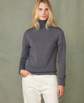 Pull col roulé