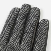 Cashmere Lined Gloves With Harris Tweed Back