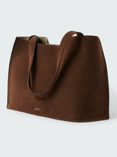 Doublet Suede Bag In Cocoa