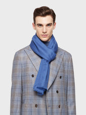 Sciarpa In Cashmere Blu