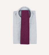 Fuchsia Pure Cashmere Solid Tipped Tie
