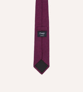 Fuchsia Pure Cashmere Solid Tipped Tie