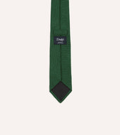 Green Pure Cashmere Solid Tipped Tie