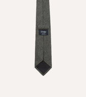 Grey Pure Cashmere Solid Tipped Tie