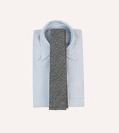 Grey Shetland Wool Tipped Tie