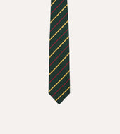 Red And White Multi Stripe Mogador Silk Tipped Tie