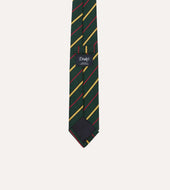 Red And White Multi Stripe Mogador Silk Tipped Tie