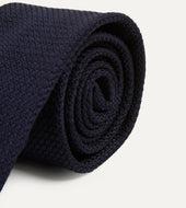 Hand Rolled Large Knot Grenadine Tie