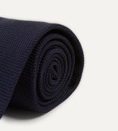 Fine Woven Grenadine Silk Hand Rolled Tie