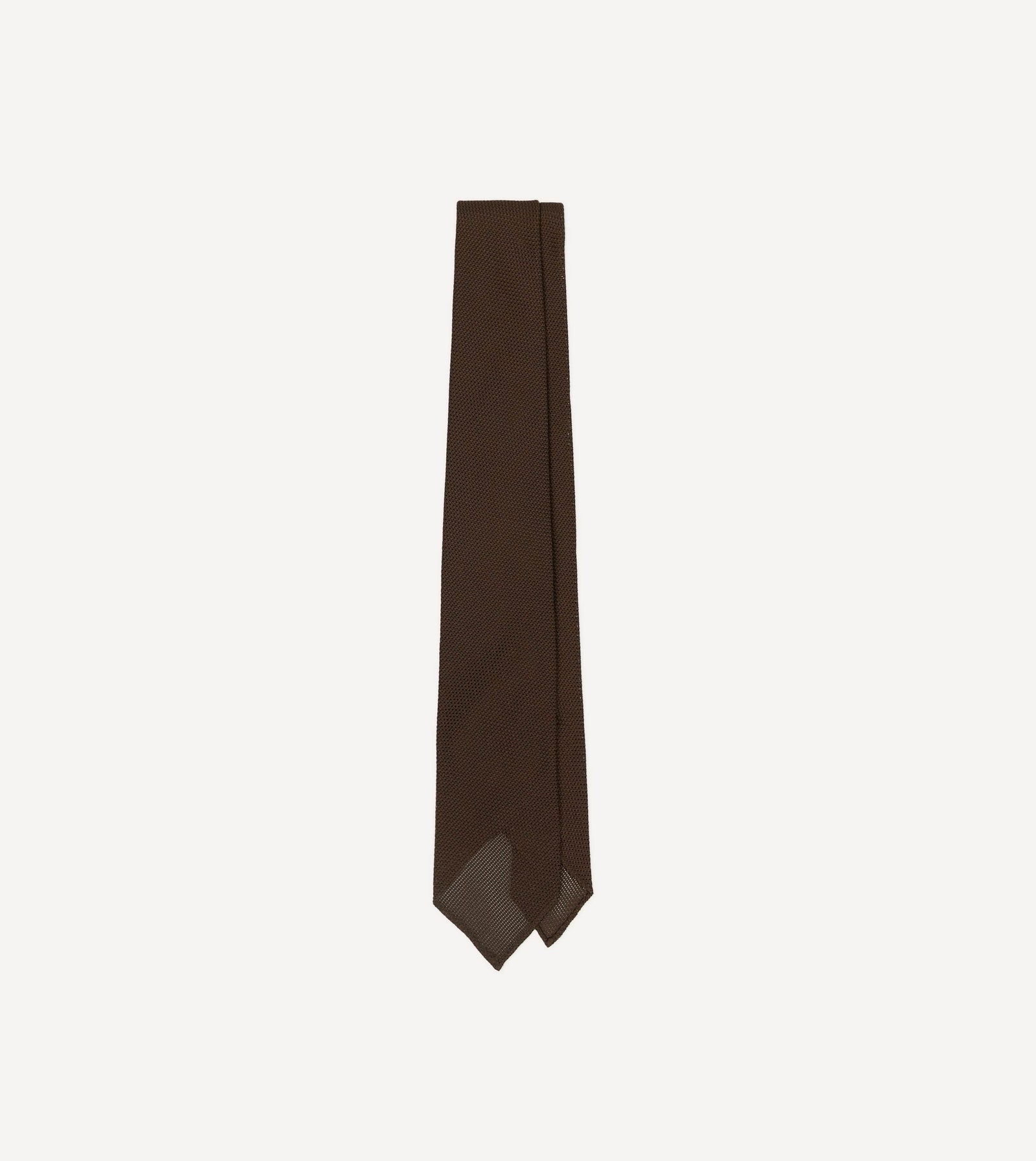 Fine Woven Grenadine Silk Hand Rolled Tie
