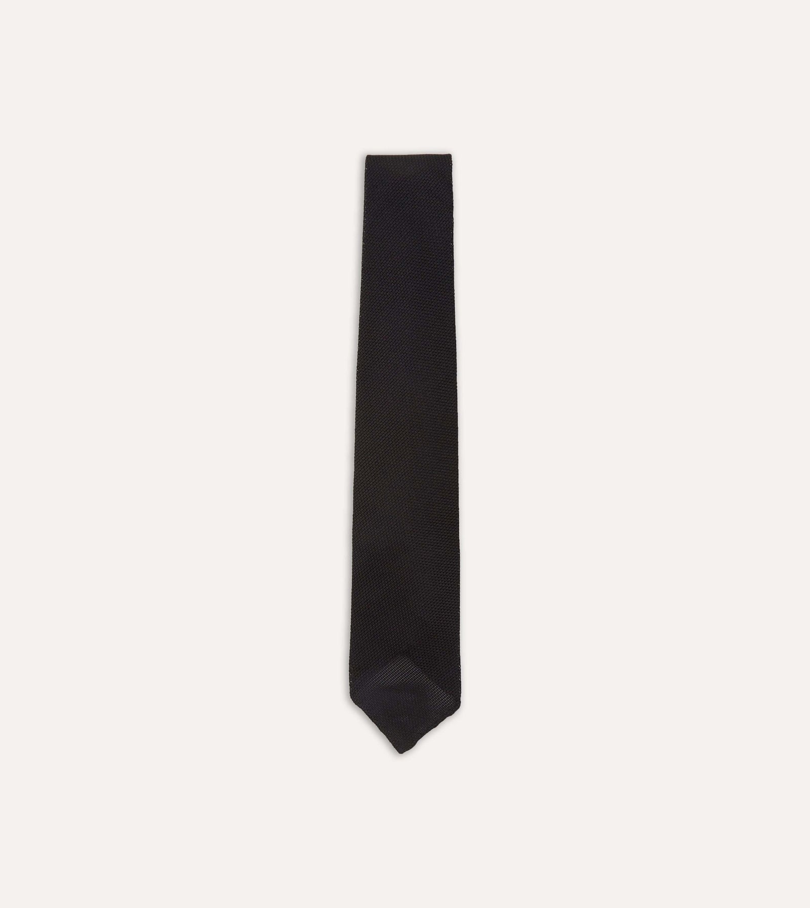 Fine Woven Grenadine Silk Hand Rolled Tie