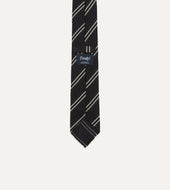 Double Stripe Hand Rolled Silk Grenadine Tie