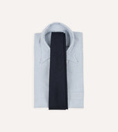 Herringbone Shantung Silk Hand Rolled Tie