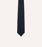 Herringbone Shantung Silk Hand Rolled Tie