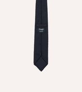 Herringbone Shantung Silk Hand Rolled Tie