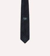 Textured Stripe Hand Rolled Silk Grenadine Tie