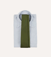 Green 50oz Silk Twill Tipped Tie