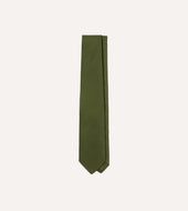 Green 50oz Silk Twill Tipped Tie
