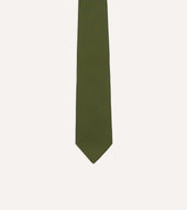 Green 50oz Silk Twill Tipped Tie