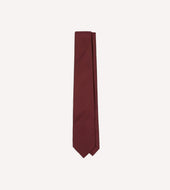 Burgundy 50oz Silk Twill Tipped Tie