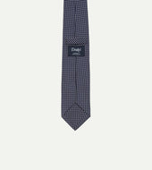 Micro Polka Dot Silk Self Tipped Tie