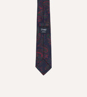 Big Paisley Print Madder Silk Self Tipped Tie