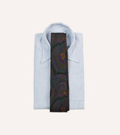 Paisley Print Madder Silk Self Tipped Tie