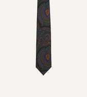 Paisley Print Madder Silk Self Tipped Tie