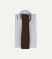 Flower Tile Print Silk Self Tipped Tie