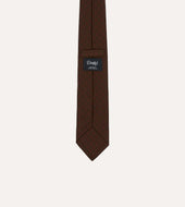 Flower Tile Print Silk Self Tipped Tie