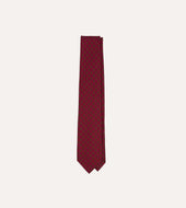 Magenta Diamond Medallion Self Tipped Silk Tie