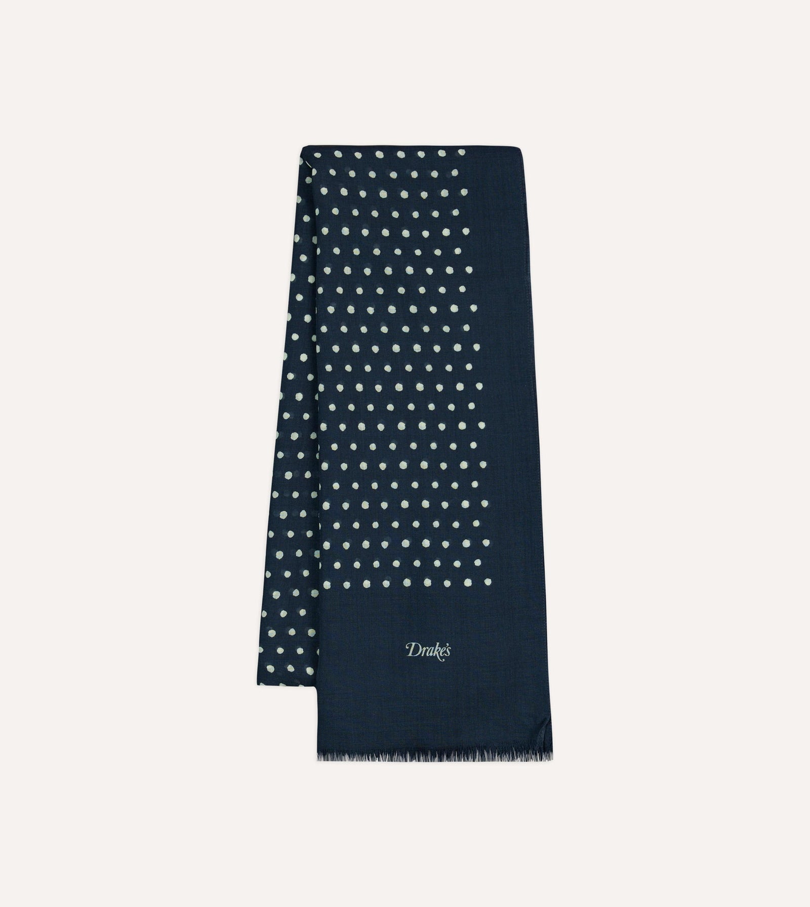 Polka Dot Wool Scarf