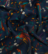 Birds Of Paradise Print Wool Scarf