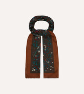 Birds Of Paradise Print Wool Scarf