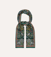 Animals Print Wool Silk Scarf