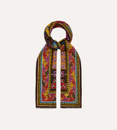 Kilim Print Wool Silk Scarf