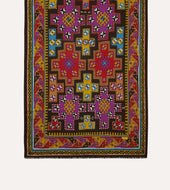 Kilim Print Wool Silk Scarf