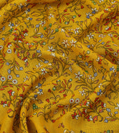 Unicorn Garden Print Tubular Wool Silk Scarf
