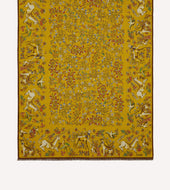 Unicorn Garden Print Tubular Wool Silk Scarf