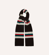 Red And Green Stripe Geelongora Tubular Scarf