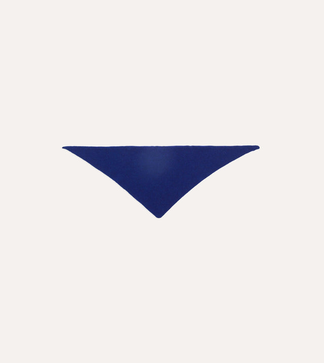 Blue Lambswool Triangle Neck Scarf