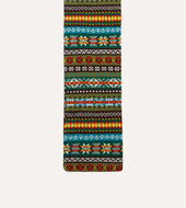 Green Fair Isle Lambswool Scarf