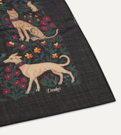 Unicorn Print Wool Silk Square Scarf