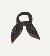 Birds Of Paradise Print Wool Silk Square Scarf