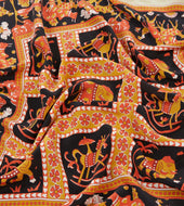 Elephant Print Silk Bandana
