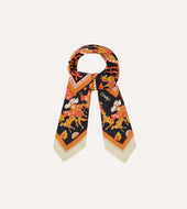 Elephant Print Silk Bandana