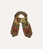 Tigers Print Wool Silk Bandana