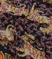 Tigers Print Wool Silk Bandana