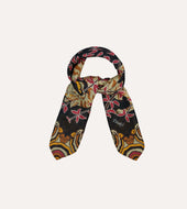 Tigers Print Wool Silk Bandana