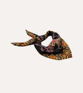 Tigers Print Wool Silk Bandana